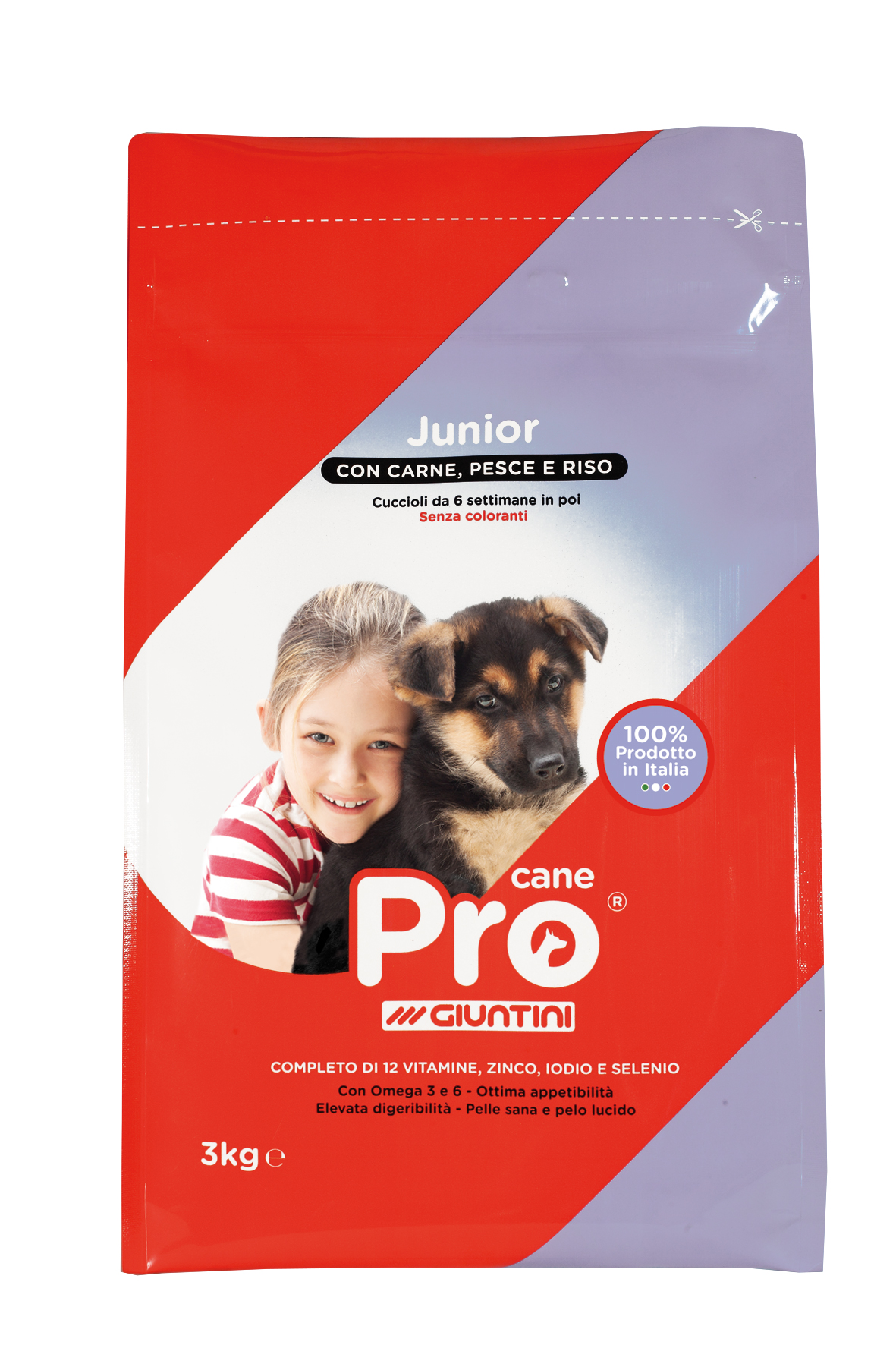 Pro Cane Junior with meat, fish and rice 3Kg